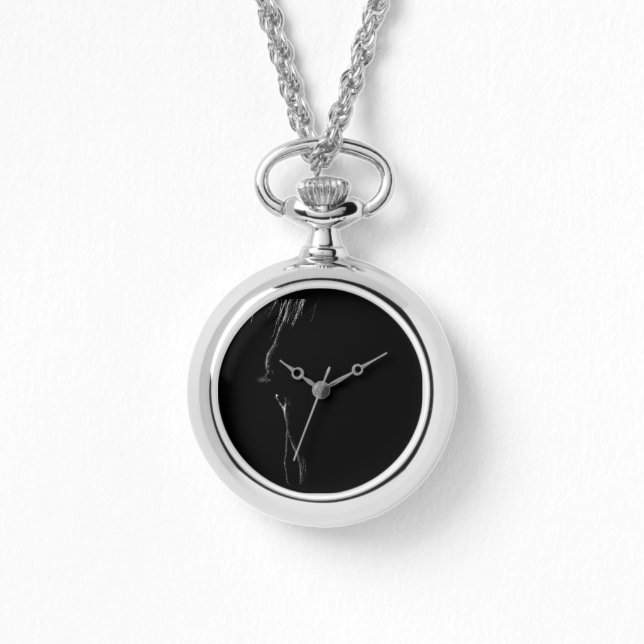 Black and White Horse Silhouette Watch (Front)