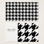 Black and White Houndstooth (Front & Back)