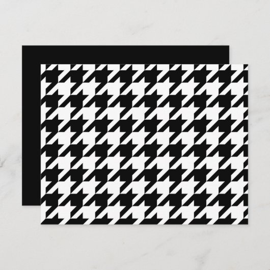 Black and White Houndstooth (Front/Back)