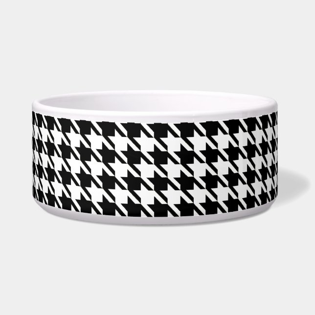 Black and White Houndstooth Bowl (Front)