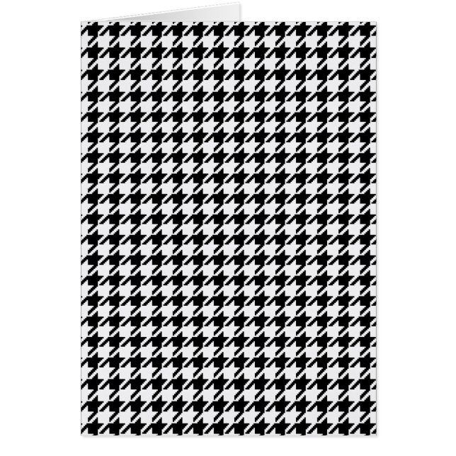 Black and White Houndstooth by Shirley Taylor Cards (Front)