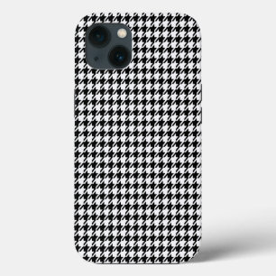 Black and White Houndstooth by Shirley Taylor iPhone 13 Case