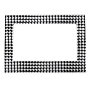 Black and White Houndstooth by Shirley Taylor Magnetic Frame
