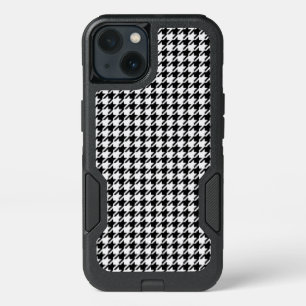 Black and White Houndstooth by Shirley Taylor iPhone 13 Case