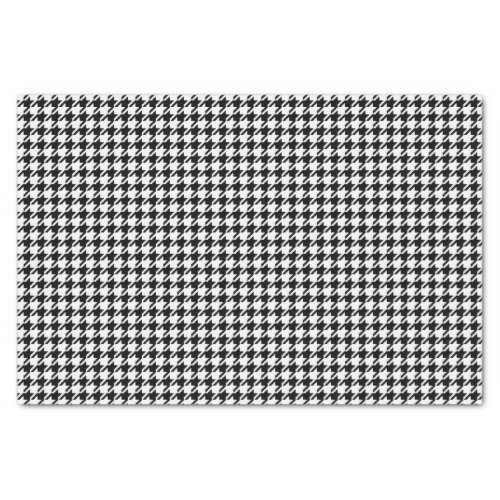 Black and White Houndstooth by Shirley Taylor  Tissue Paper