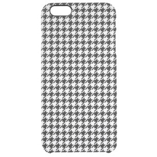 Black and White Houndstooth by Shirley Taylor Clear iPhone 6 Plus Case