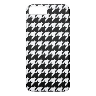 Black and white houndstooth iPhone 8 plus/7 plus case