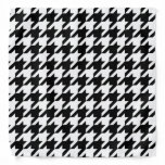 Black and White Houndstooth Check Bandana