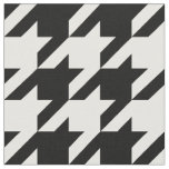 Black and White Houndstooth Check Fabric