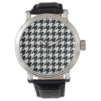 Black and White Houndstooth Check