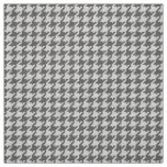 Black and White Houndstooth Geometric Pattern Fabric