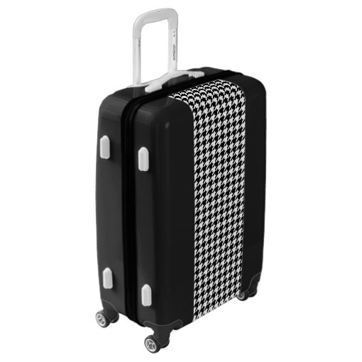Black and White Houndstooth Luggage Zazzle