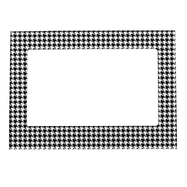 Black and White Houndstooth Magnetic Frame (Front)