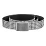 Black and White Houndstooth Pattern Belt