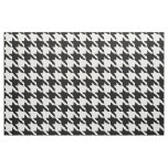 Black and White Houndstooth Pattern Fabric