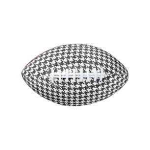 Black and White Houndstooth Pattern Football