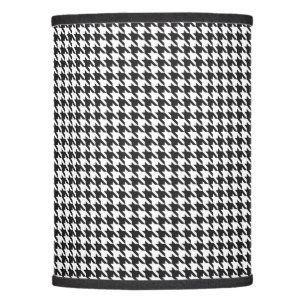 Black and White Houndstooth Pattern Lamp Shade