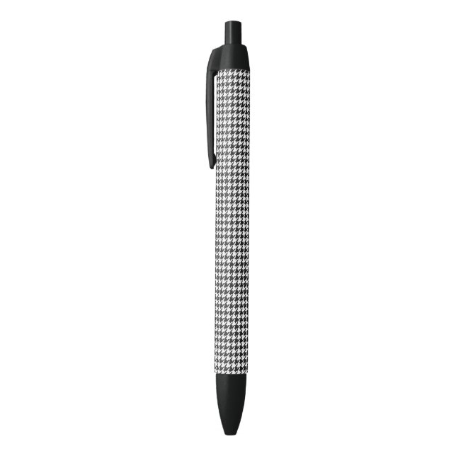 Black and White Houndstooth Pattern Pen (Top (Vertical))