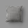 Black and White Houndstooth Pattern Throw Pillow