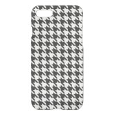 houndstooth david jones black and white pattern iPhone Wallet for