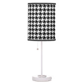 Black and white houndstooth table lamp (Right)