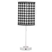 Black and white houndstooth table lamp (Back)