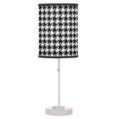 Black and white houndstooth table lamp (Front)