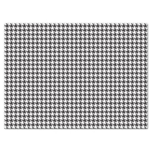 Black and White Houndstooth Tissue Paper