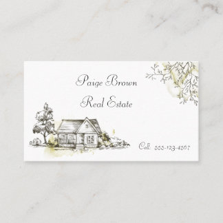 Black and White House Business Card