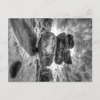 Black and White Idol Rock Picture Postcard Brimham