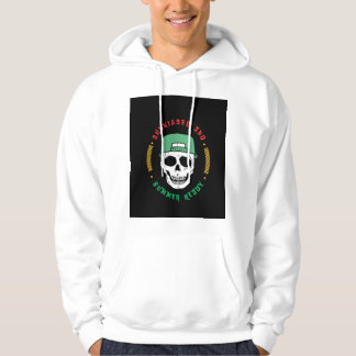Black and White Illustrative Skull T-Shirt Hoodie