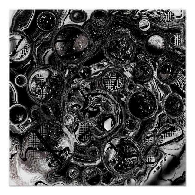 Black and White Infinity Poster (Front)