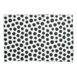 Black And White Ink Dots Modern Pillow Case at Zazzle