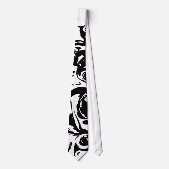 Black and White Ink Tie (Front)