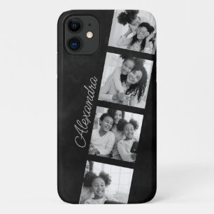 Black and White Instagram Photo Collage iPhone 11 Case