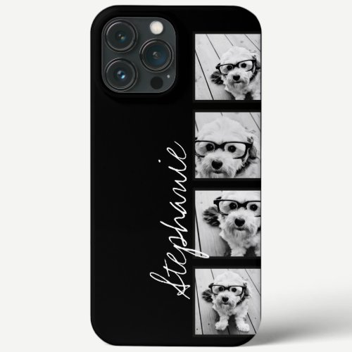 Black and White Instagram Photo Collage iPhone 13 Pro Max Case