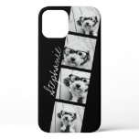 Black and White Instagram Photo Collage iPhone 12 Case