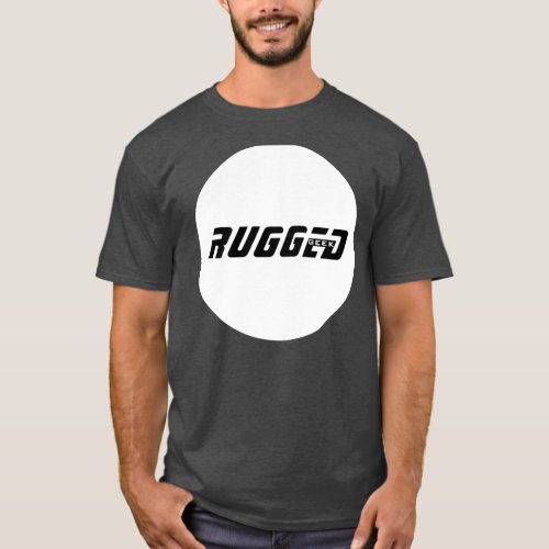 black and white Intelligent and Tough RUGGED GEEK  T_Shirt