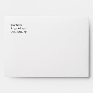 Black and White Invitation Envelope