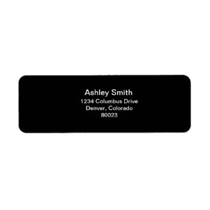 black and white is elegant label