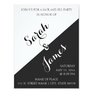 Black and White | Jack & Jill Party Invite
