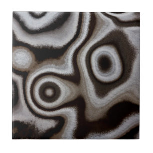 Black and white Jasper stone Ceramic Tile