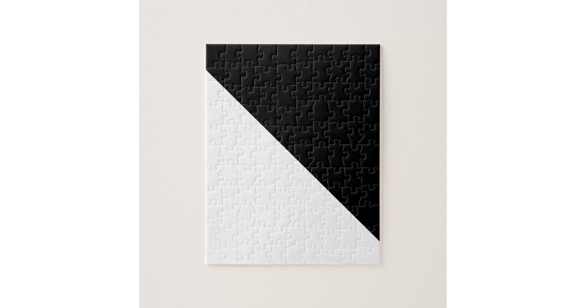 Black and White Jigsaw Puzzle Zazzle