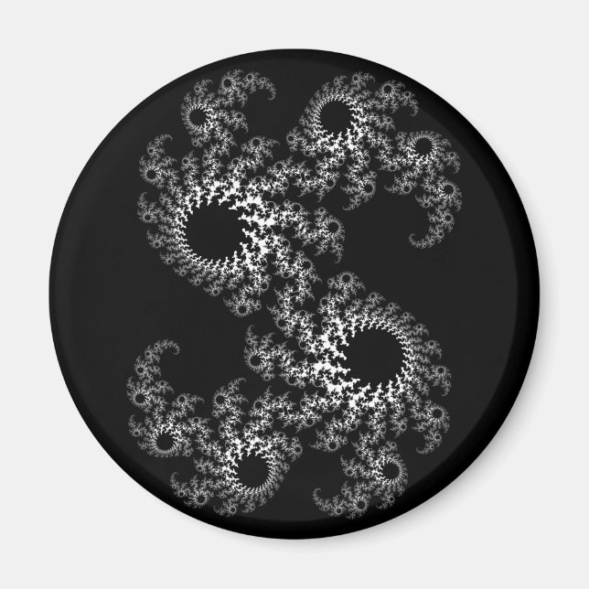 Black and White Julia 324048 Magnet (Front)