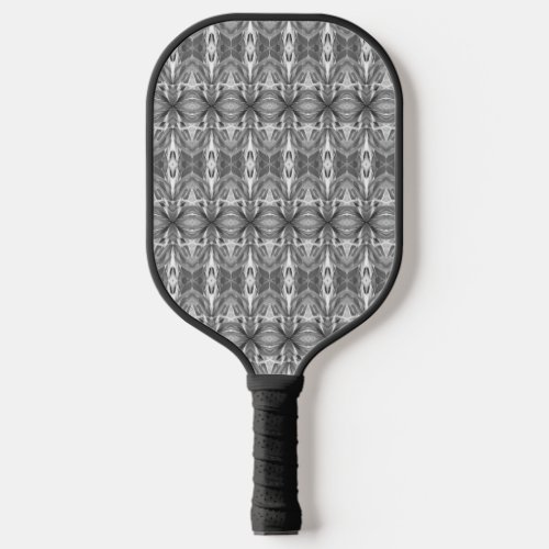 Black and White Kaleidoscope  Tie_Dye Pattern  Pickleball Paddle