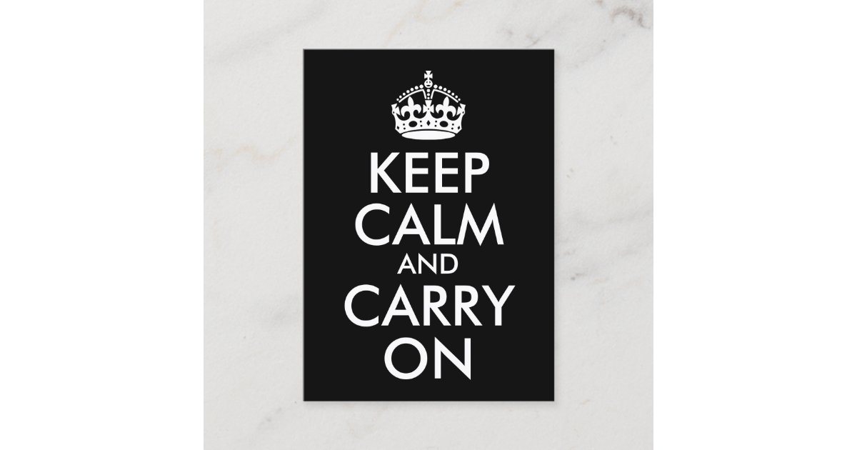 keep calm and carry on black and white