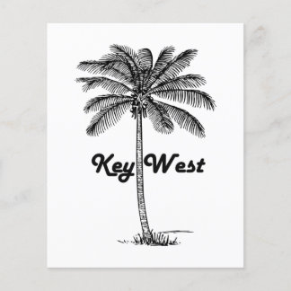 Black and White Key West Florida & Palm design Flyer