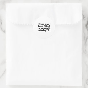 Black And White Kindness Quote Sticker