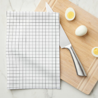 Black and White Kitchen Tea Towel Cloth