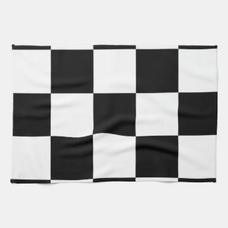 Black and white kitchen towel